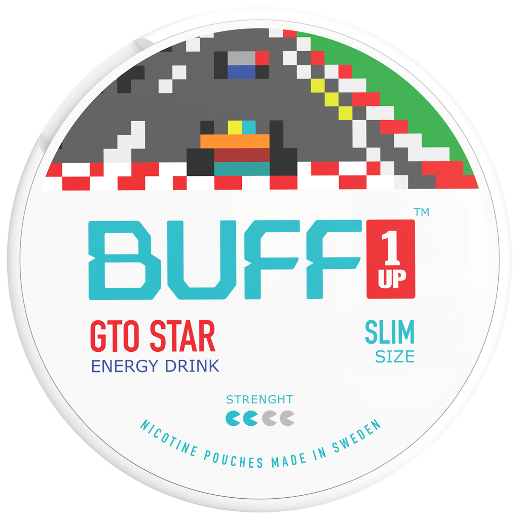 Buff 1Up GTO-Star Energy Drink taste Nicotine Pouches